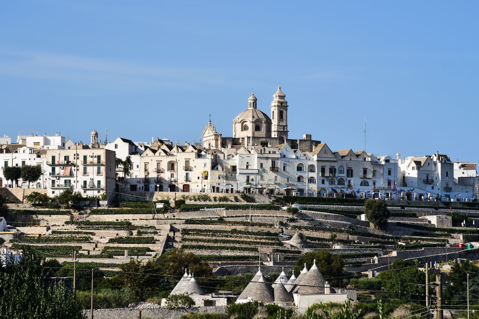 Vue panoramique sur la côte des Pouilles